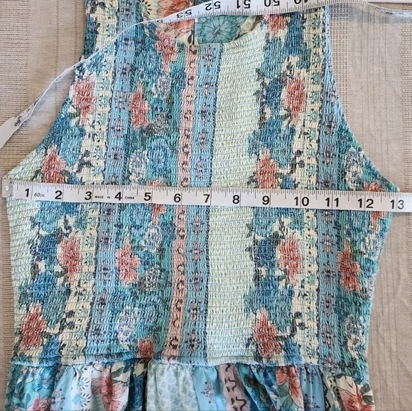 Matilda Jane Lets Go Together Weekend Dreams Dress Midi Floral Smocked Medium - Picture 8 of 11